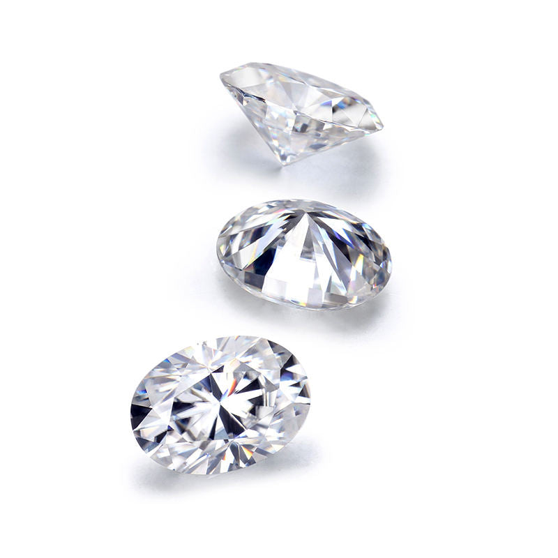 2 Carat Oval Cut Moissanite Loose Stone For Making Engagement Ring, Earring, Pendant ETC