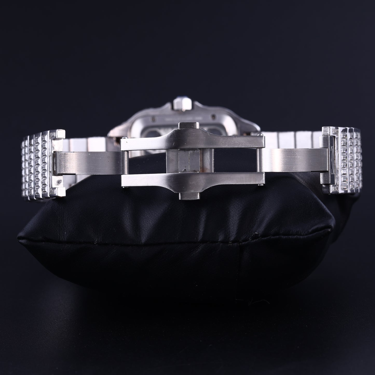 Fully Iced Out Skeleton Moissanite Diamond Watch