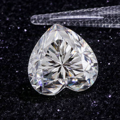 DVVS Colorless Heart Shape Loose Moissanite Stone, Loose Diamond For Jewelry Making