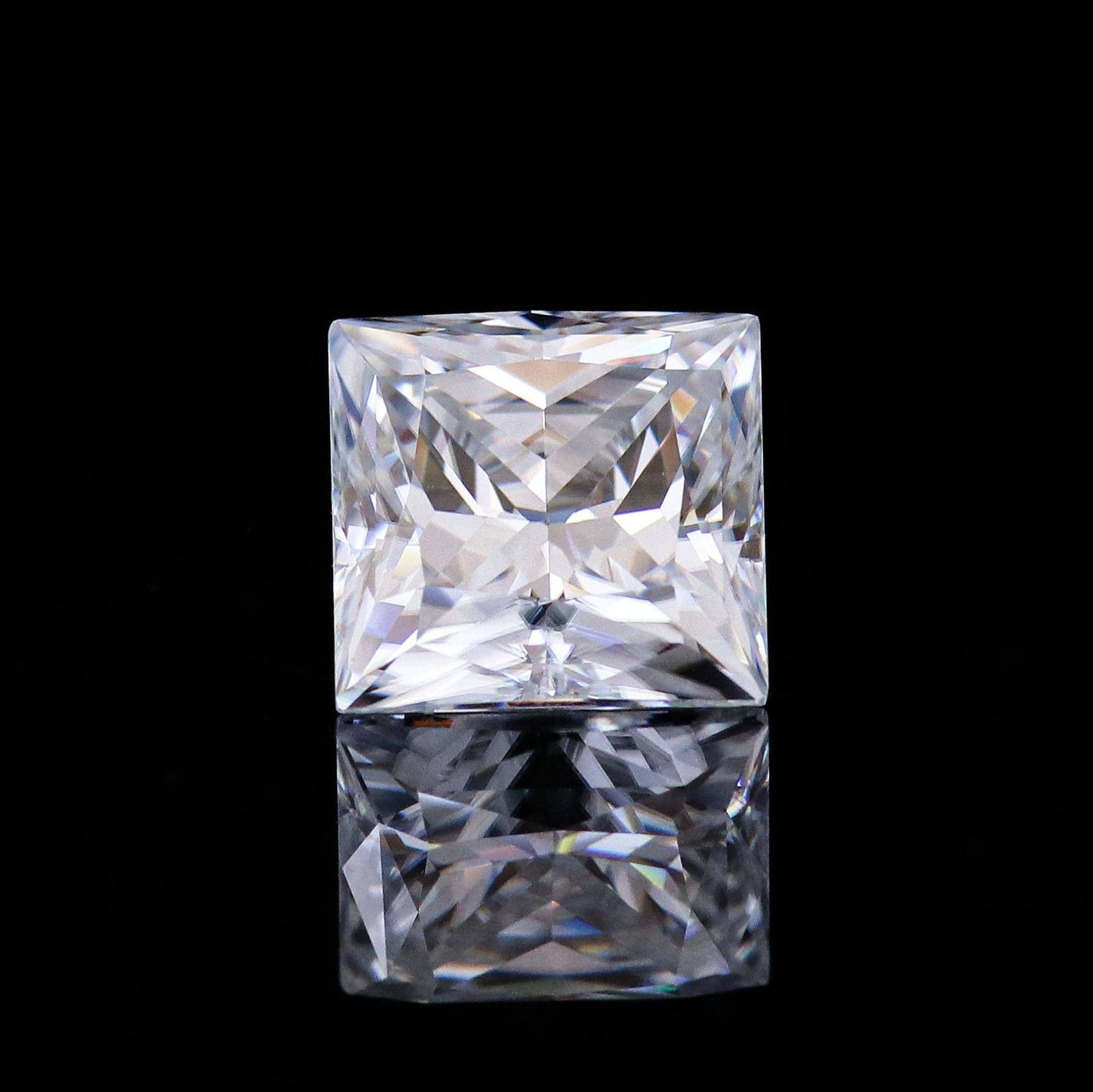 Square-Shaped Princess Cut Loose Moissanite Diamond For Making Jewelry