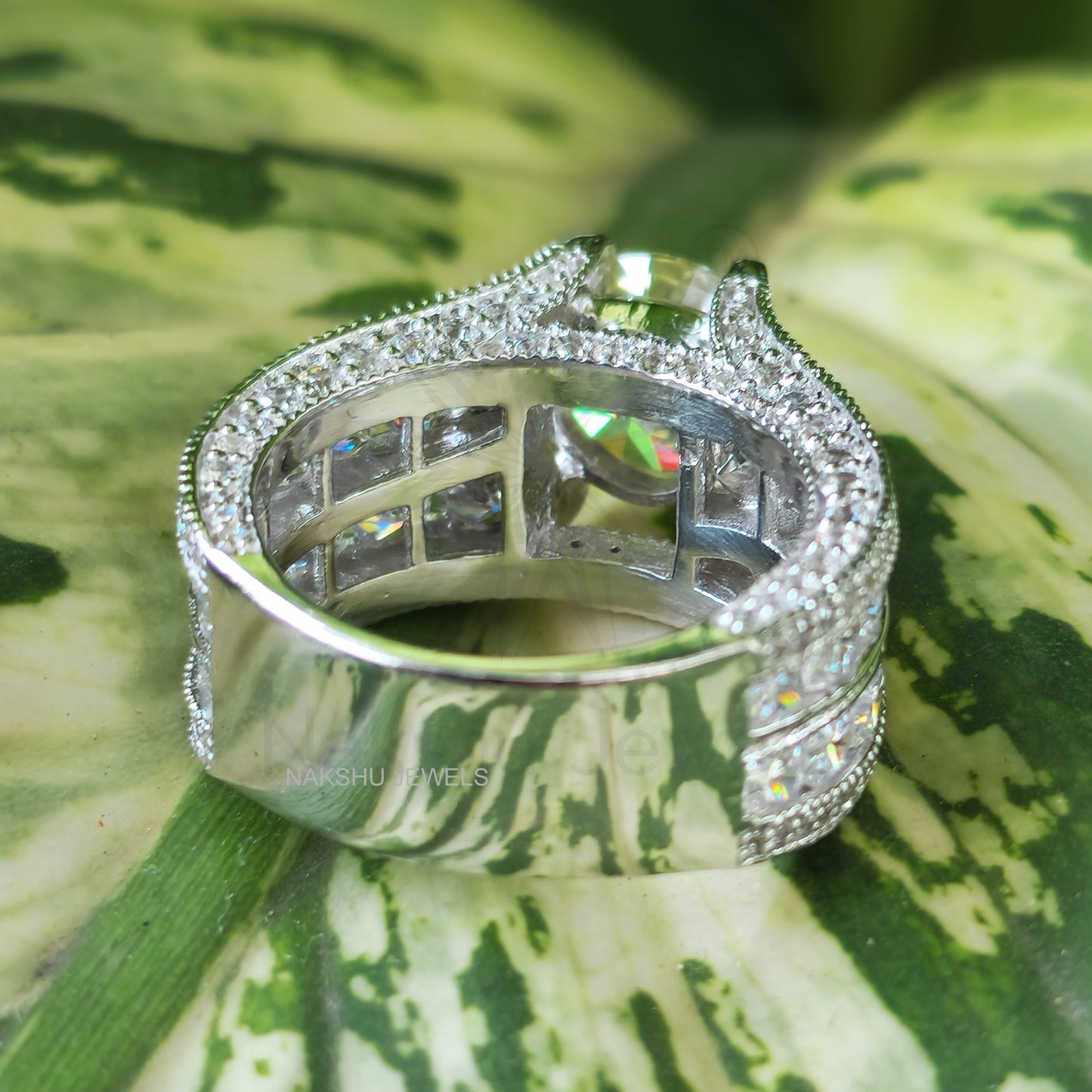 Unique Milgrain 2CT Round Moissanite Wedding Ring, Anniversary Gift For Her