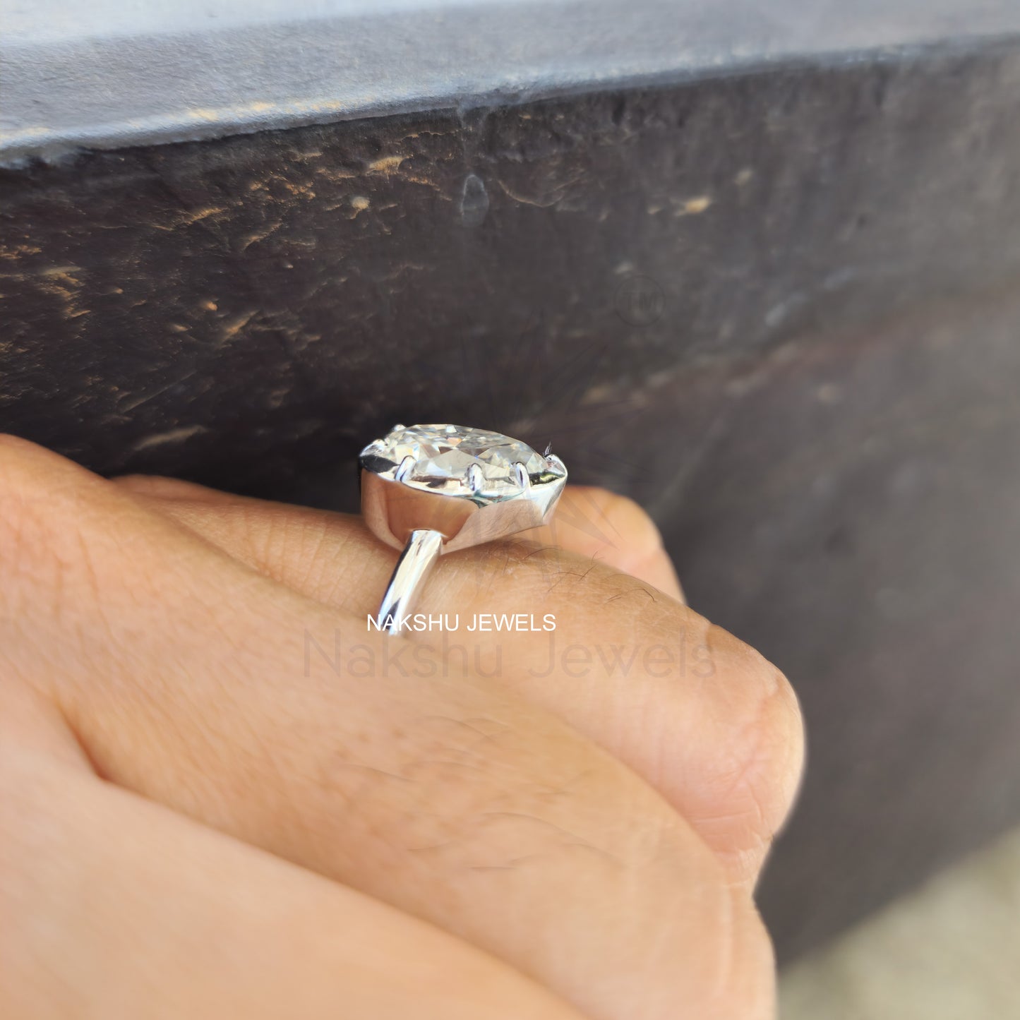 2 Carat Elegant Pear Shaped Classic Solitaire Moissanite Wedding Ring - Valentine Special Gift