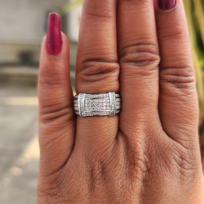 Moissanite Iced Out Hip Hop Wedding Ring For Men