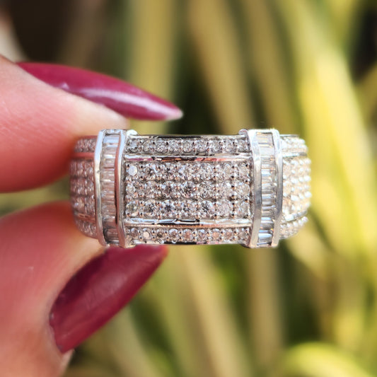 Moissanite Iced Out Hip Hop Wedding Ring For Men