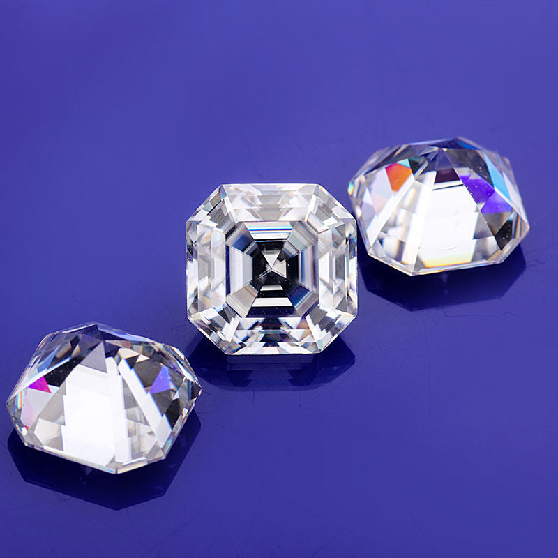DEF Asscher Cut Loose Moissanite Diamond For Jewelry