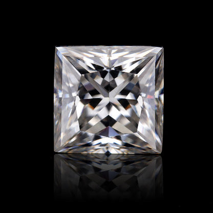 Princess Cut Colorless Loose Moissanite For Custom Engagement Ring, Earring And Pendant (Copy)