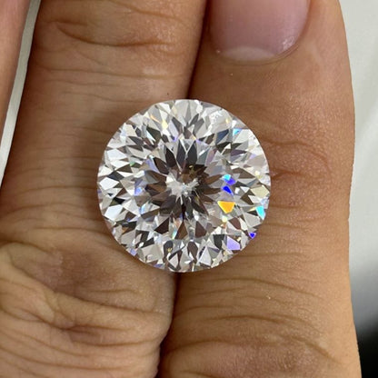 3.50 Carat Round Portuguese Cut Moissanite - Nakshu jewels