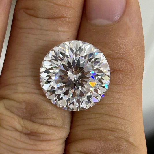 3.50 Carat Round Portuguese Cut Moissanite - Nakshu jewels