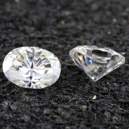 Diamond Tester Pass VVS1 Oval Cut Loose Moissanite Gemstone For Jewelry