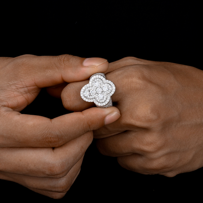 Iced Out Moissanite Jesus cross Rings For Men, Hip Hop Moissanite Statement Fashion Jewelry