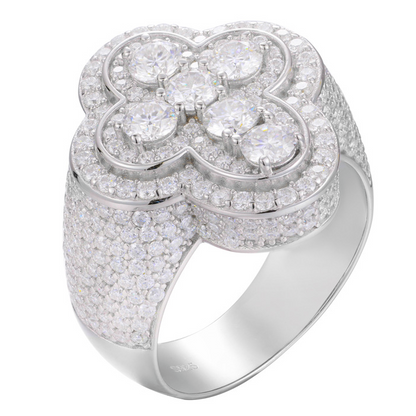 Iced Out Moissanite Jesus cross Rings For Men, Hip Hop Moissanite Statement Fashion Jewelry