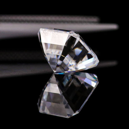 DVVS1 Asscher Cut Loose Moissanite Diamond