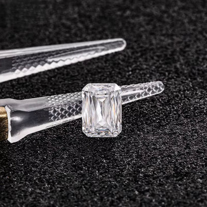 Emerald Inspired Criss Cut Loose Moissanite Diamond For Making Unique Jewelry