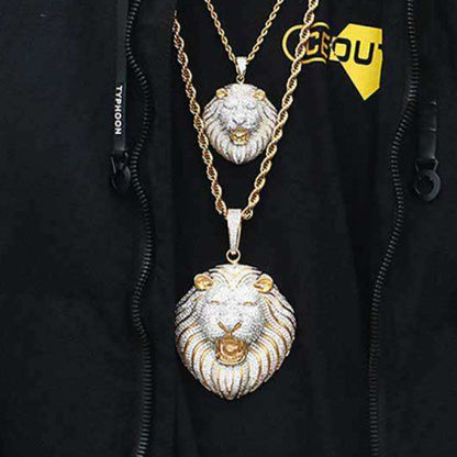 Moissanite Iced Out Pendant In Gold Plated 925 Sterling Silver, Bling Hip Hop Jewelry Pendant