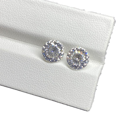 3.50 Carat Round Portuguese Cut Moissanite - Nakshu jewels