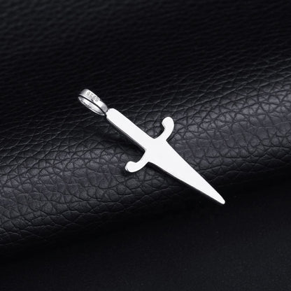 Hip Hop Moissanite Knife Pendant For Men - Women In Iced Out 925 Sterling Silver For Rapper