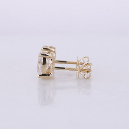 Oval Moissanite Stud Earrings Gift for Wife, Mother, Daughter