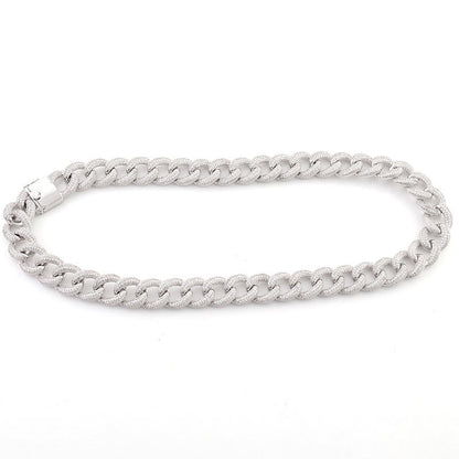 Fully Iced Out Moissanite Hip Hop Style 18MM Miami Cuban Link Chain Necklace In 925 Sterling Silver