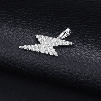 925 Sterling Silver Moissanite Hip Hop Charm Pendant For Men, Iced Out Jewelry For Rapper