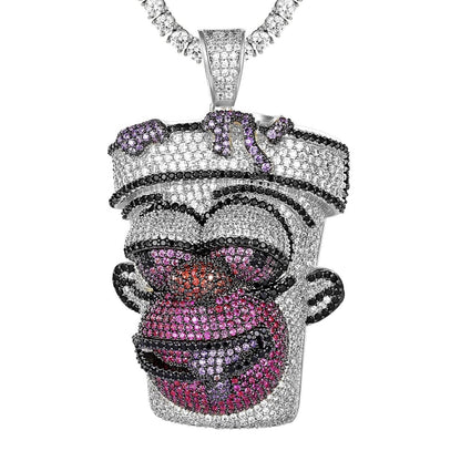 High Quality Moissanite Hip Hop Iced Out Custom Simpson Pendant