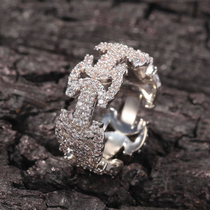 Byzantine Inspire Hip Hop Rings In Round Moissanite Iced Out Rings For Men
