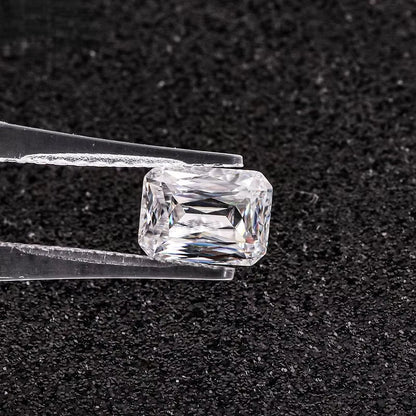 Emerald Inspired Criss Cut Loose Moissanite Diamond For Making Unique Jewelry