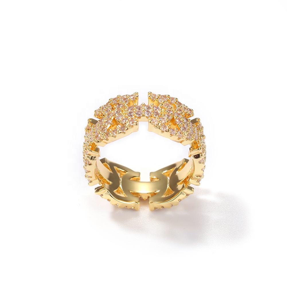 Byzantine Inspire Hip Hop Rings In Round Moissanite Iced Out Rings For Men