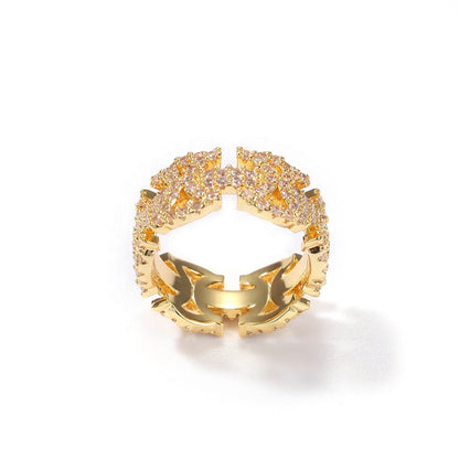 Byzantine Inspire Hip Hop Rings In Round Moissanite Iced Out Rings For Men