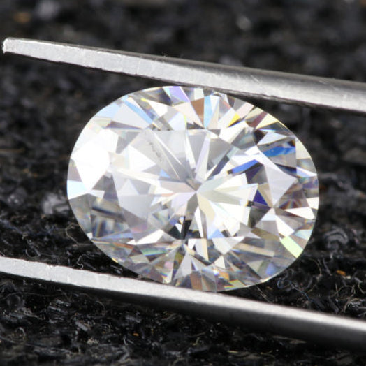 Diamond Tester Pass VVS1 Oval Cut Loose Moissanite Gemstone For Jewelry